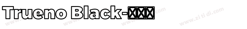 Trueno Black字体转换
